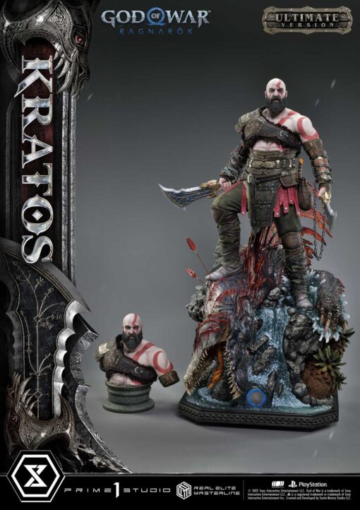 Real Elite Masterline God of War: Ragnarok Kratos Ultimate Bonus Version - Prime1Studio - Image 16