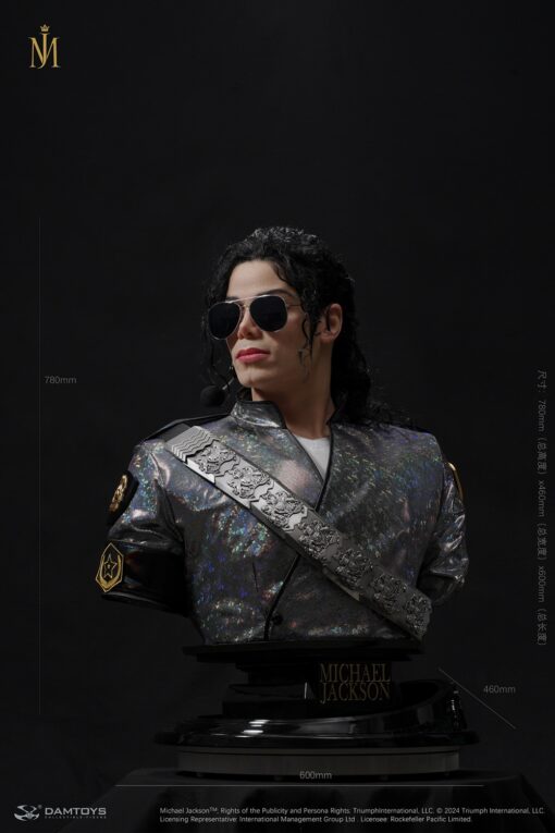 Michael Jackson (Dangerous Tour) Life-Size Bust - Damtoys - Image 7