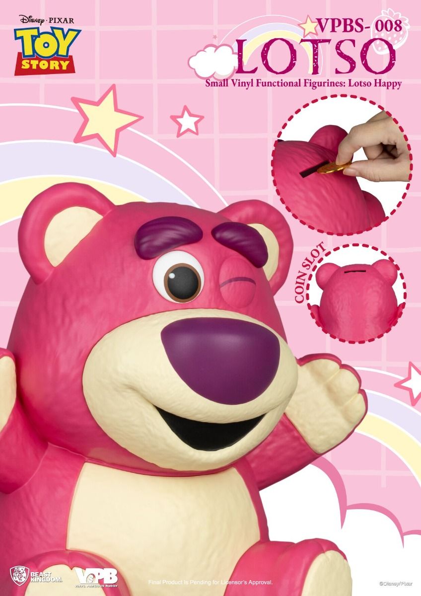 Toy Story Small Vinyl Piggy Bank: Lotso Happy Ver. - Beast Kingdom - Image 3
