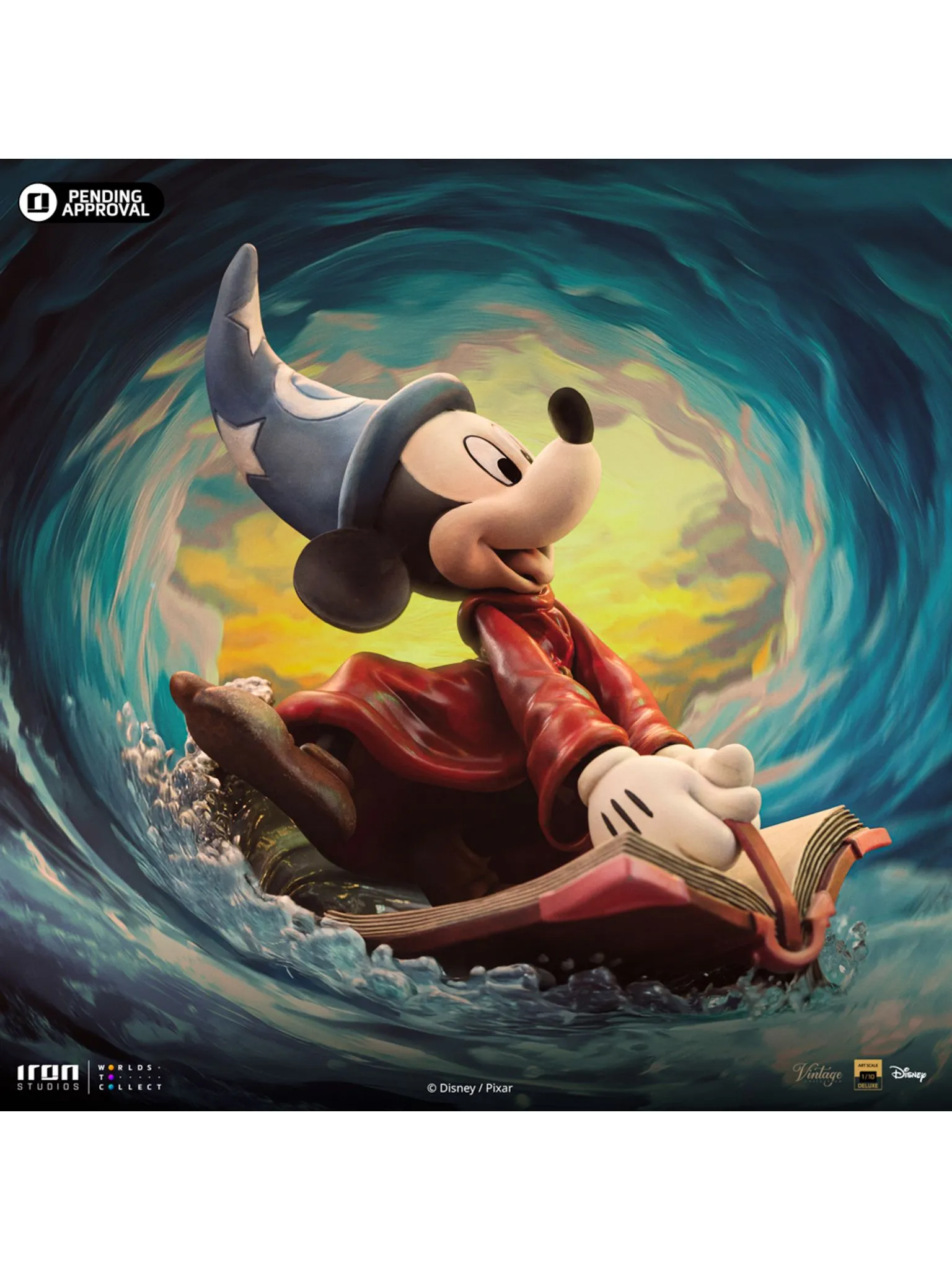 Statue Sorcerer Mickey - Disney Classics - Vintage Collection - Iron Studios - Image 12