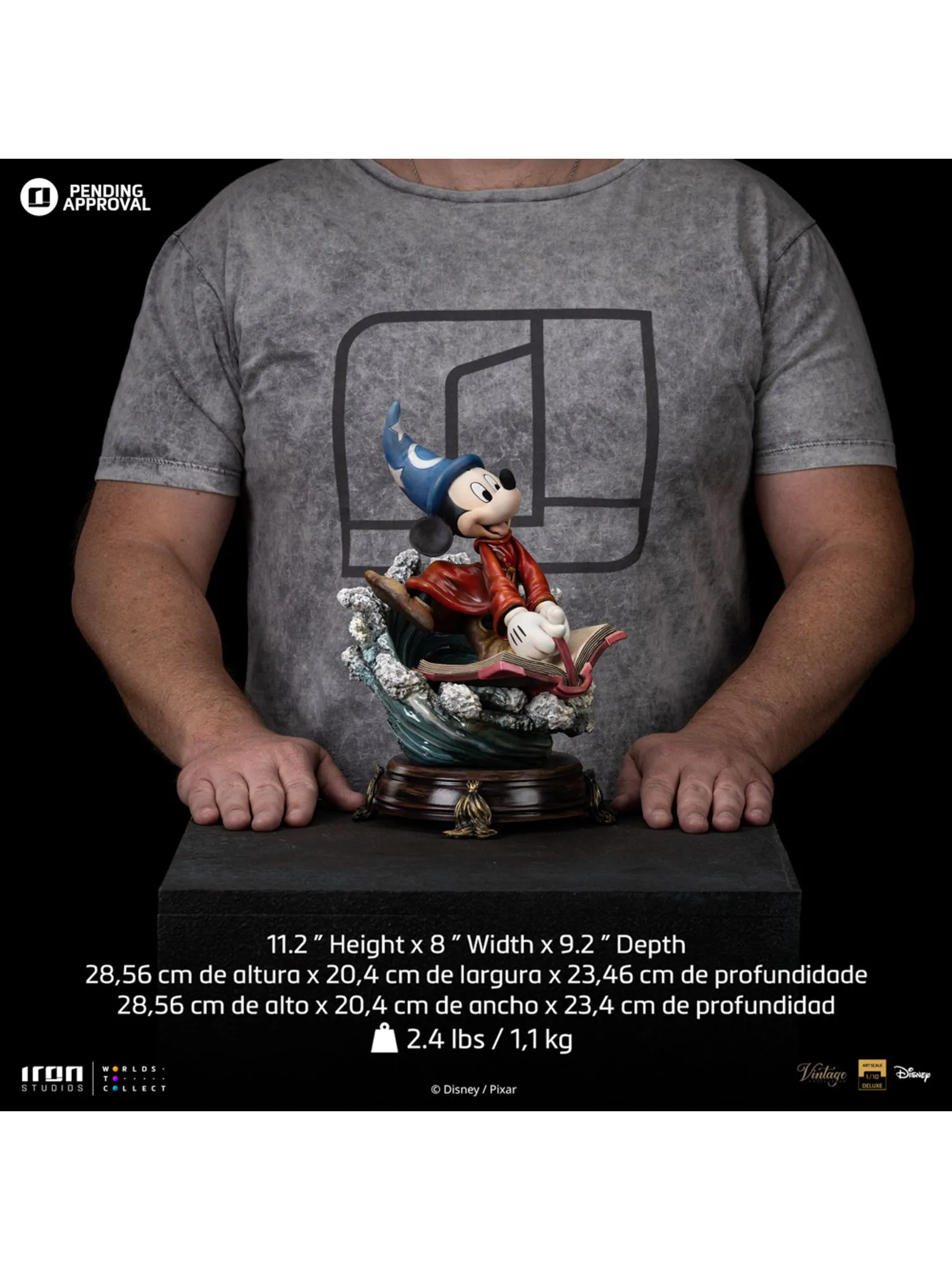 Statue Sorcerer Mickey - Disney Classics - Vintage Collection - Iron Studios - Image 2