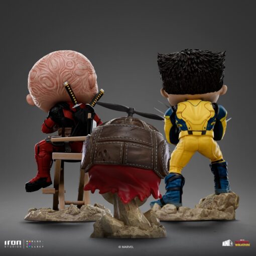Statue Deadpool, Wolverine and Headpool (Unmasked) - Deadpool & Wolverine - Minico - Iron Studios - Image 12