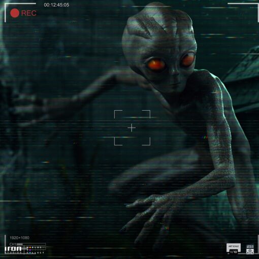 Statue ET Varginha - I Want to Believe - Art Scale 1/10 - Iron Studios
