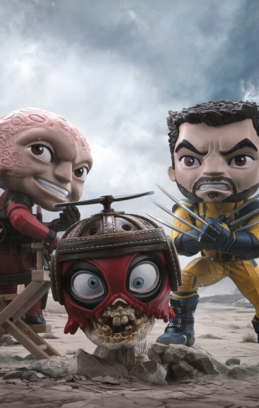 Statue Deadpool, Wolverine and Headpool (Unmasked) - Deadpool & Wolverine - Minico - Iron Studios