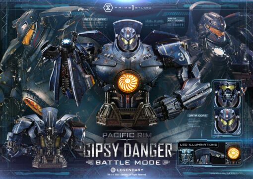 Life Size Bust Pacific Rim (Film) Gipsy Danger Battle Mode - Prime1Studio - Image 24
