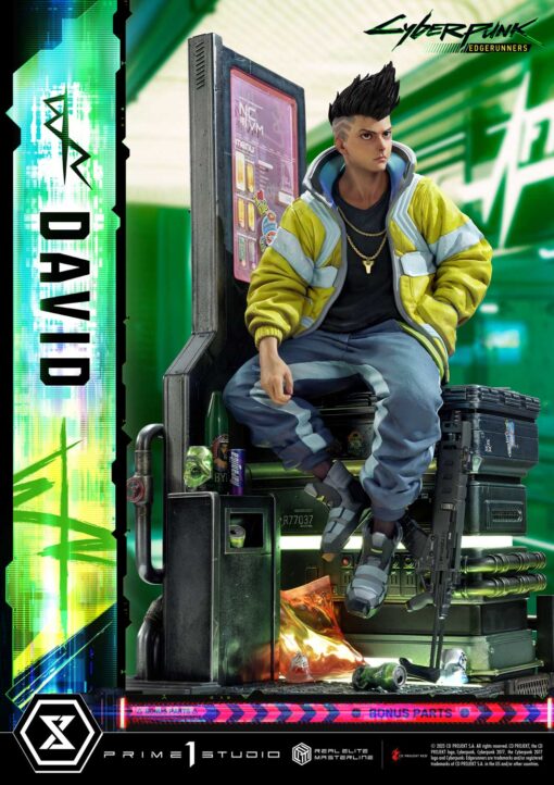 Real Elite Masterline Cyberpunk Edgerunners David Deluxe Bonus Version - Prime1Studio - Image 25