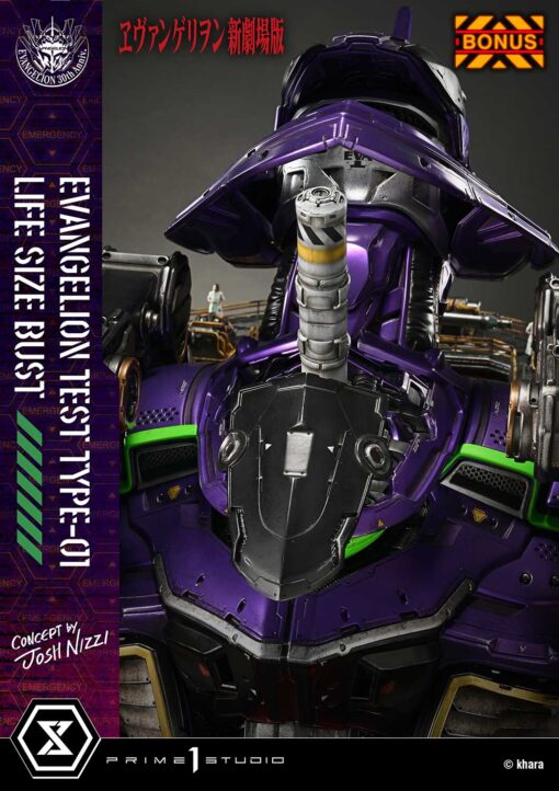 Life Size Bust Evangelion Test Type-01 (Concept by Josh Nizzi) Bonus version - Prime1Studio - Image 8