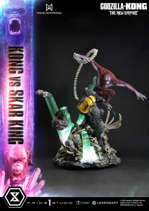 Ultimate Diorama Masterline Godzilla x Kong: The New Empire (Film) Kong vs Skar King Bonus Version - Prime1Studio - Image 8