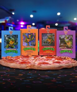 Neca Teenage Mutant Ninja Turtles VHS Animated Classic Series Pizza Club Set