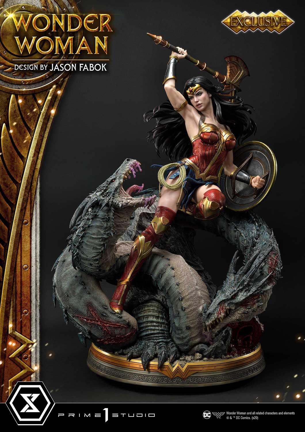 Wonder Woman versus Hydra (Concept Design By Jason Fabok) EX Bonus Version - Prime1Studio