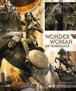 Alternative view of Museum Masterline Wonder Woman Film: Wonder Woman on HorseBack  Gold Version. - Special edition By Prime1Studio