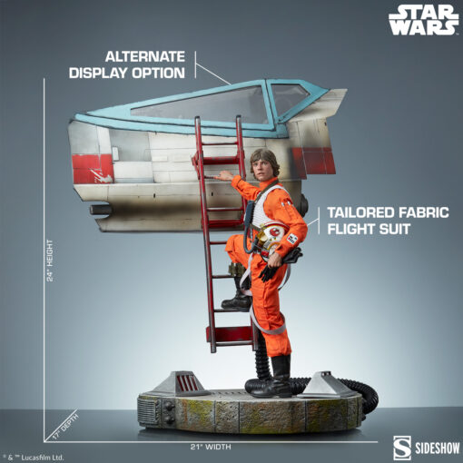 Luke Skywalker™ & X-Wing: Red Five, Standing By Premium Format™ Figure - Sideshow Collectibles - Image 4