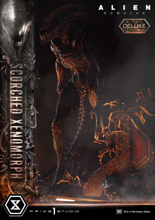 Museum Masterline XL Alien: Romulus Scorched Xenomorph Deluxe Bonus Version - Prime1Studio - Image 9