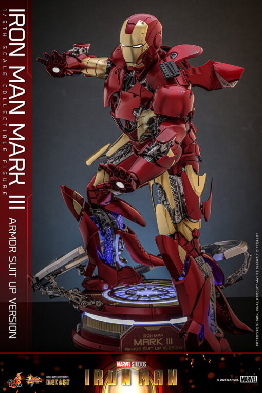 Iron Man Mark III (Armor Suit Up Version) Sixth Scale Figure - Hot Toys - Image 10