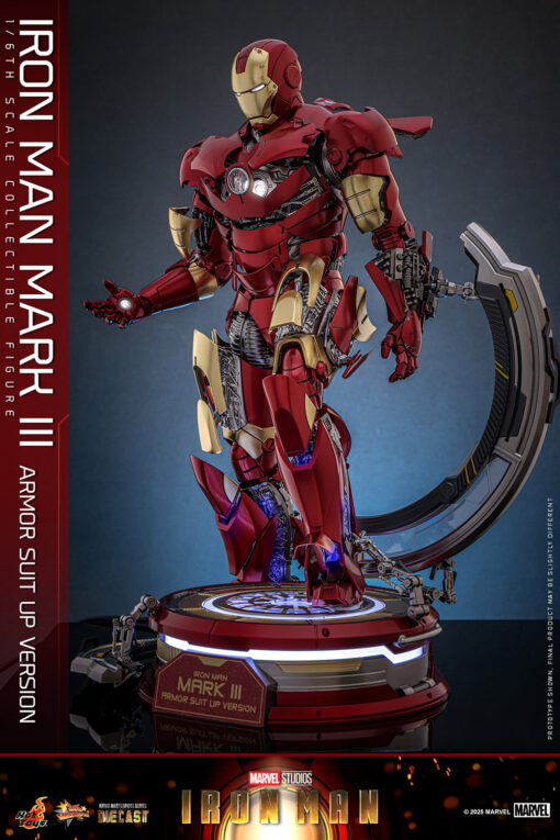 Iron Man Mark III (Armor Suit Up Version) Sixth Scale Figure - Hot Toys - Image 11