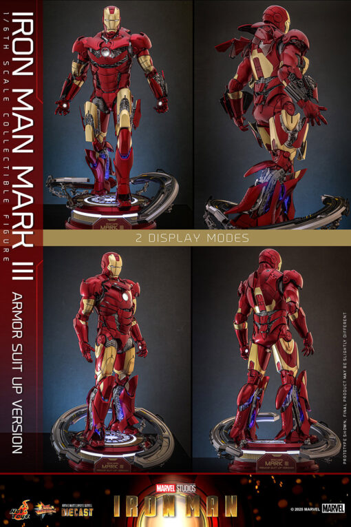 Iron Man Mark III (Armor Suit Up Version) Sixth Scale Figure - Hot Toys - Image 13