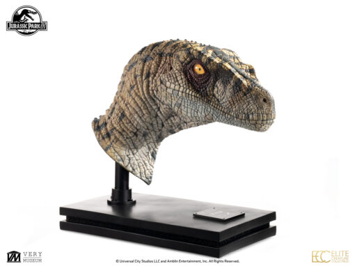 ELITE CREATURE COLLECTIBLES PRESENTS: Jurassic Park III: Female Velociraptor "White Queen" Bust - Image 10