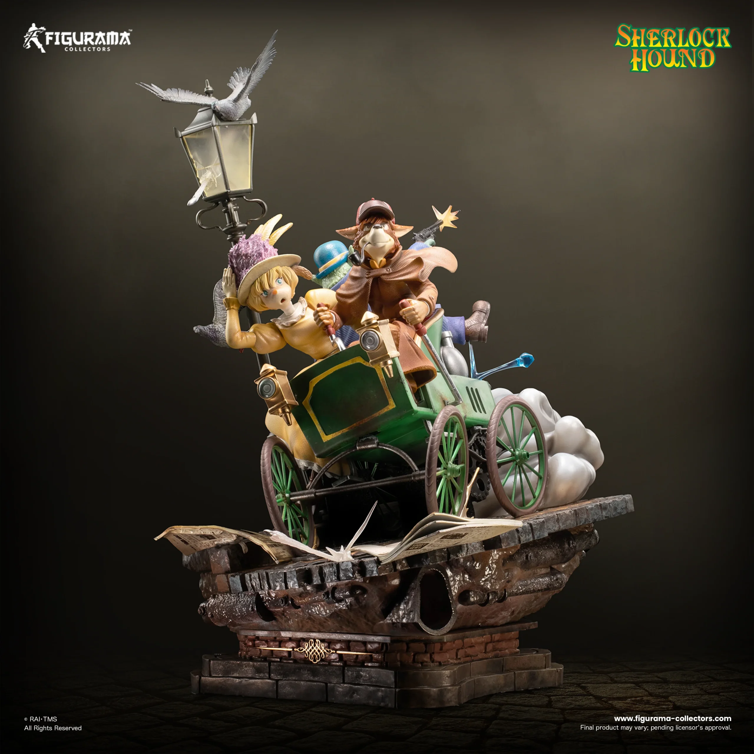 Sherlock Hound: Sherlock Holmes, Watson, and Mrs. Hudson Elite Diorama Statue - Figurama - Image 18