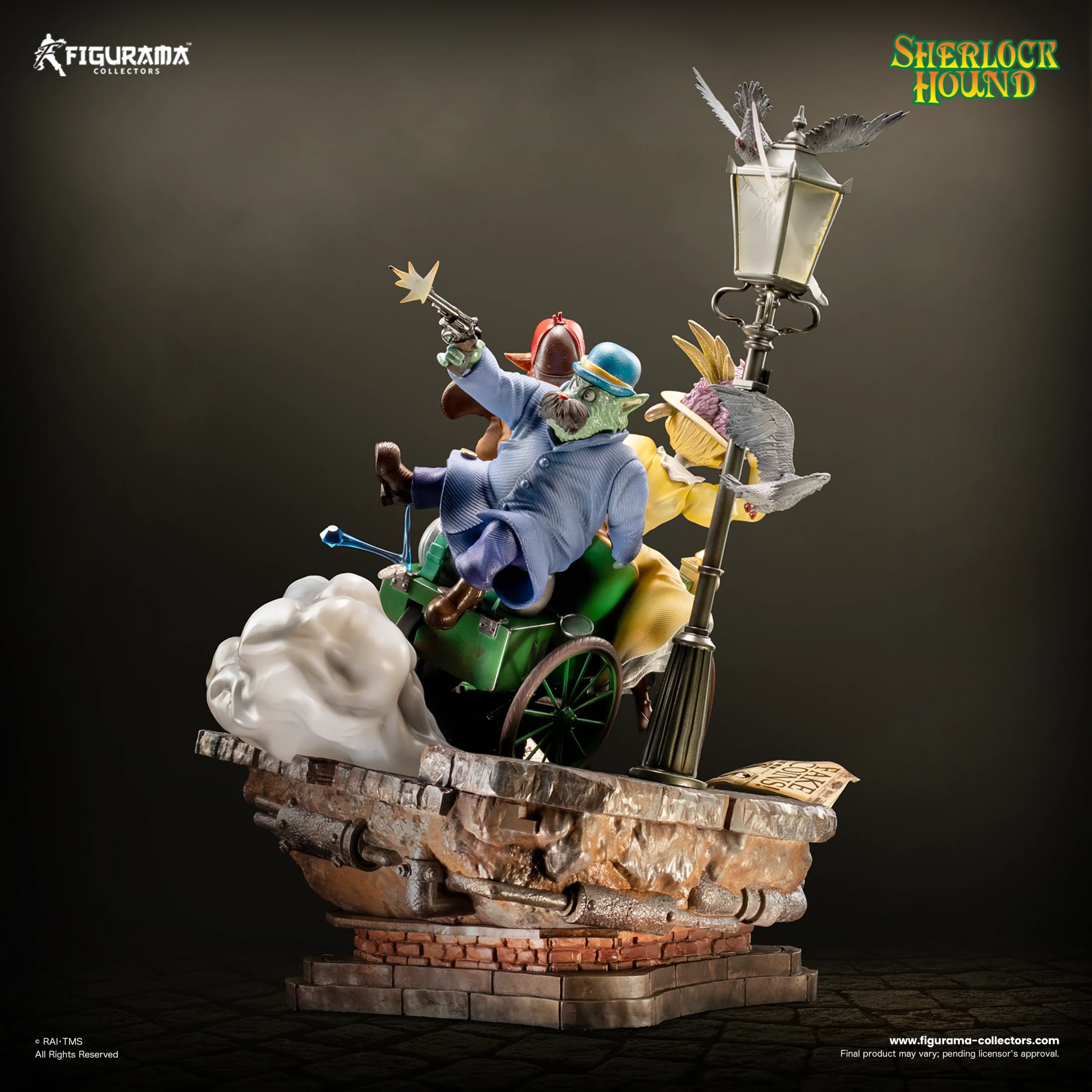 Sherlock Hound: Sherlock Holmes, Watson, and Mrs. Hudson Elite Diorama Statue - Figurama - Image 15
