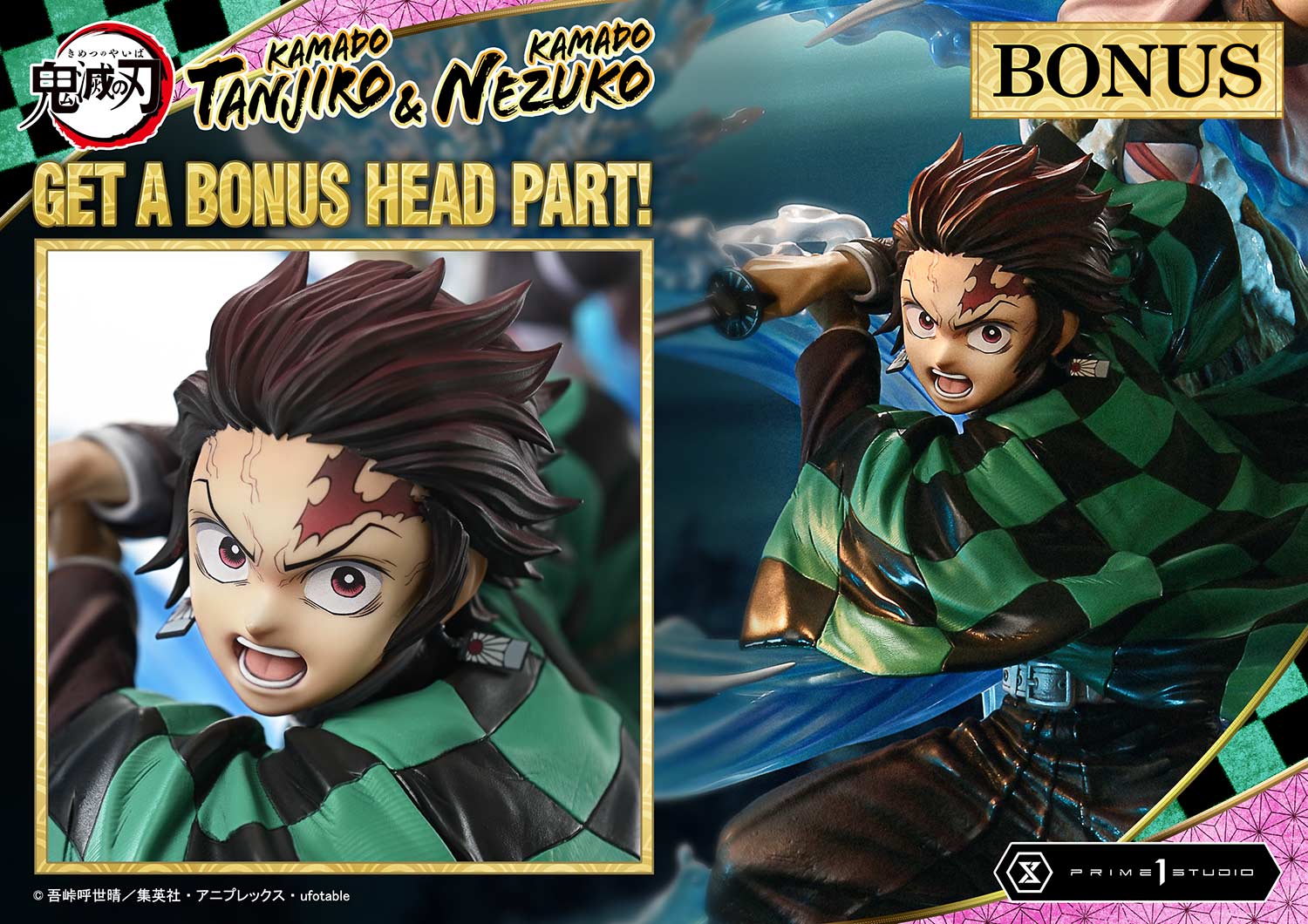 Concept Masterline Demon Slayer : Kimetsu no Yaiba KAMADO TANJIRO & KAMADO NEZUKO Ultimate bonus version - Prime1Studio - Image 26