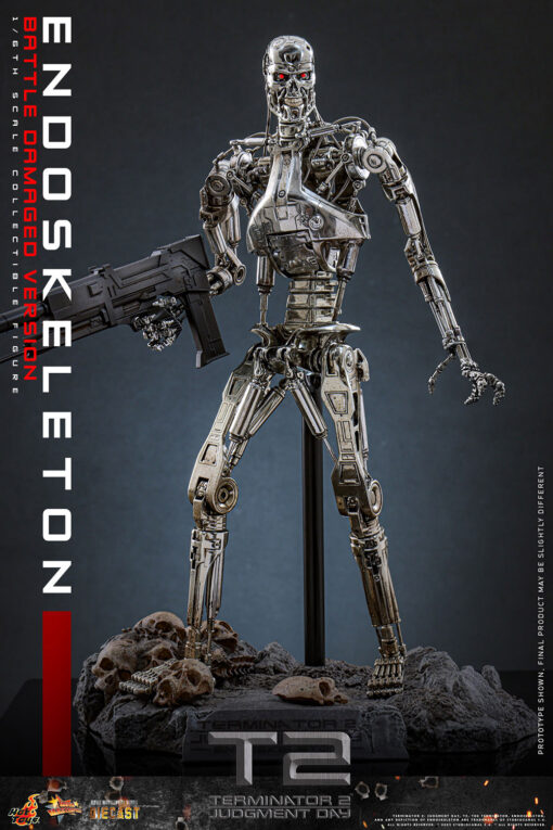 Endoskeleton (Battle Damaged Version) Sixth Scale Figure - Hot Toys - Image 3