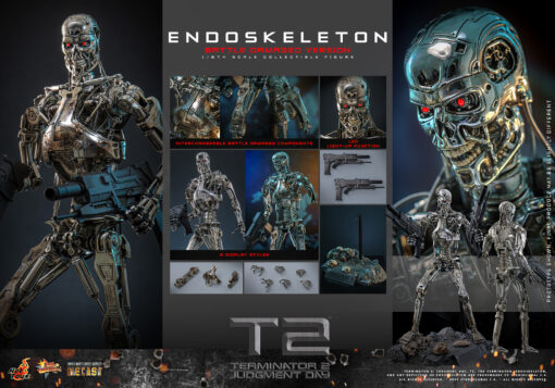 Endoskeleton (Battle Damaged Version) Sixth Scale Figure - Hot Toys - Image 11