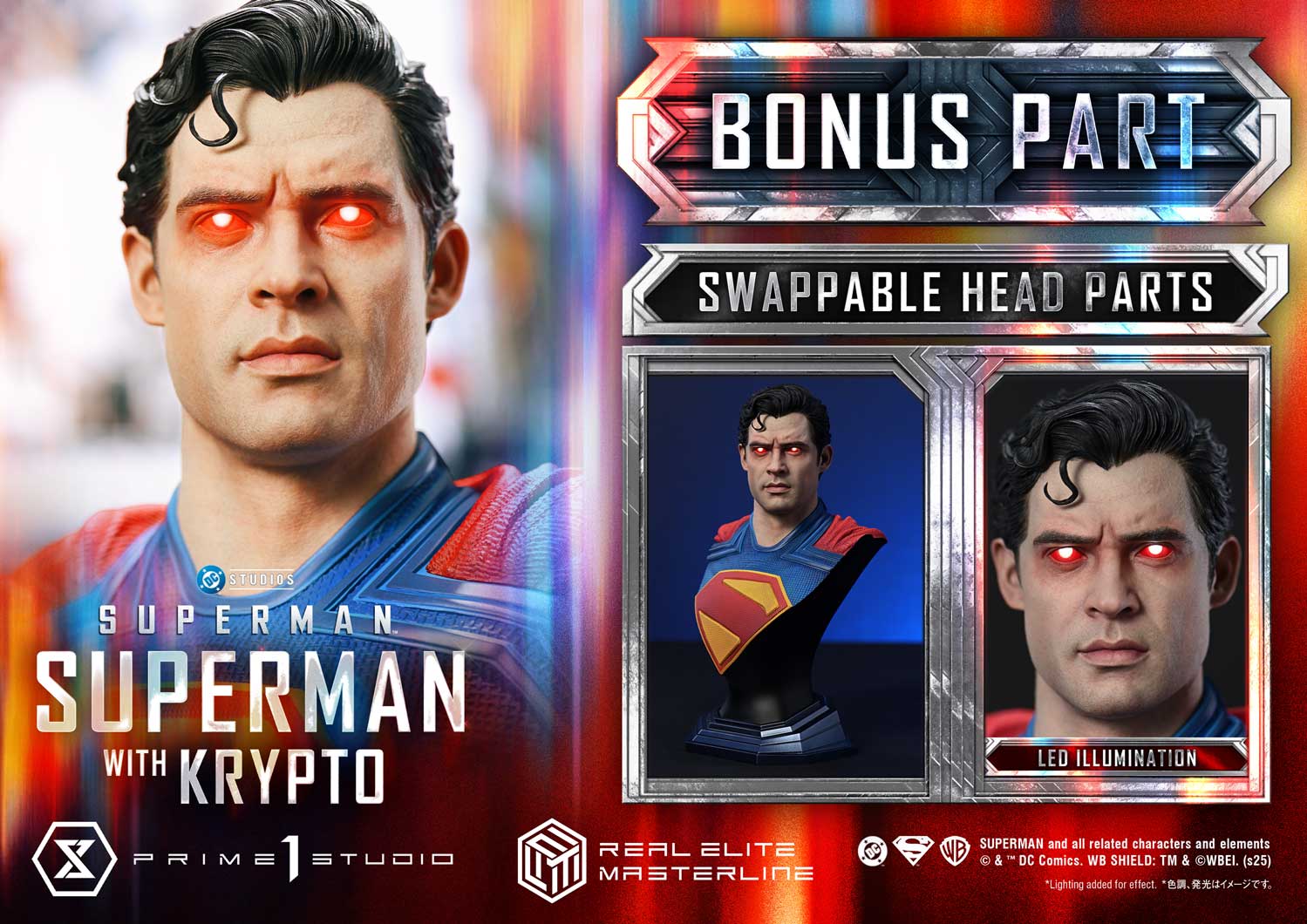 Real Elite Masterline Superman (2025 Film) Superman with Krypto Bonus Version - Prime1Studio - Image 22