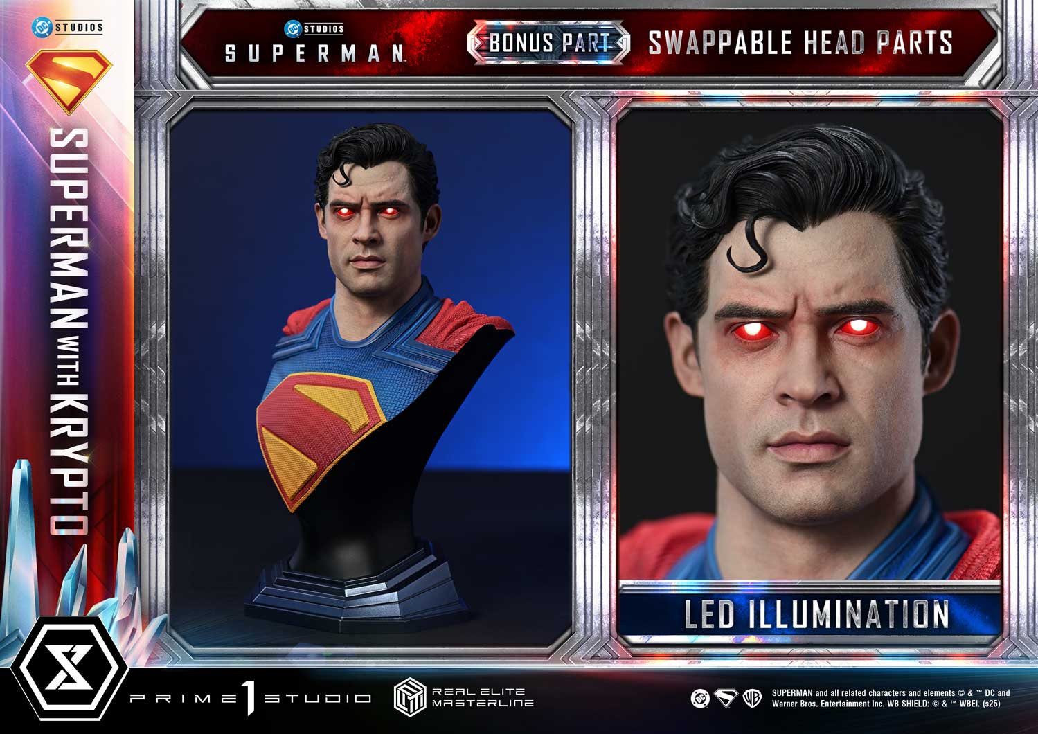 Real Elite Masterline Superman (2025 Film) Superman with Krypto Bonus Version - Prime1Studio - Image 21