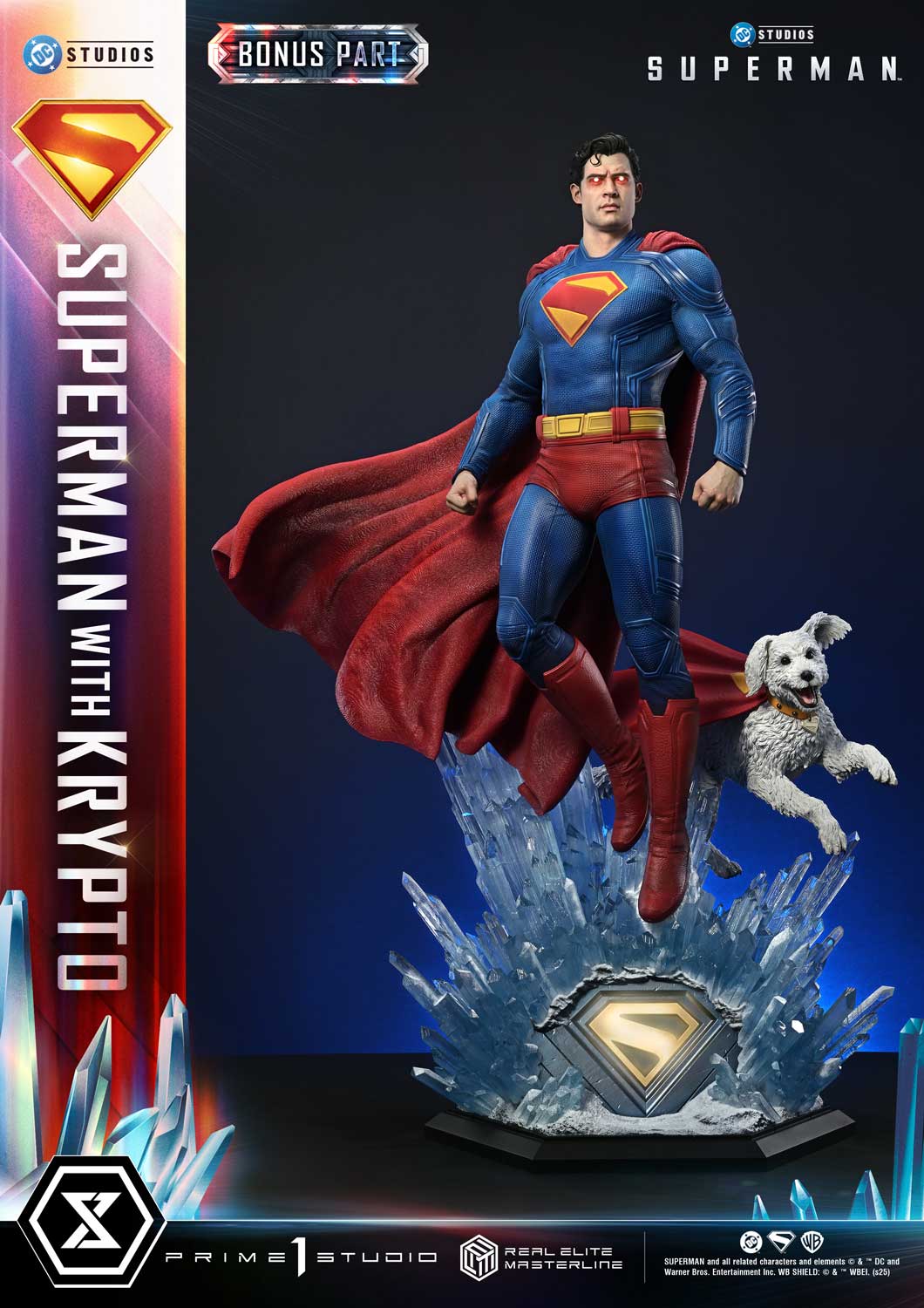 Real Elite Masterline Superman (2025 Film) Superman with Krypto Bonus Version - Prime1Studio - Image 14