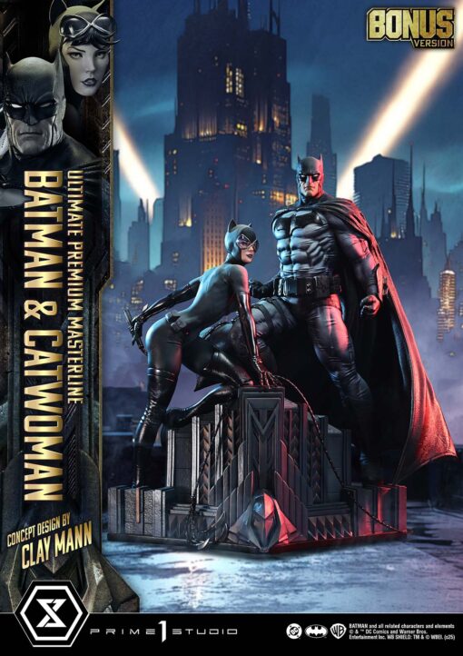 Ultimate Premium Masterline Batman (Comics) Batman & Catwoman (Concept Design by CLAY MANN) Bonus Version - Prime1Studio - Image 25