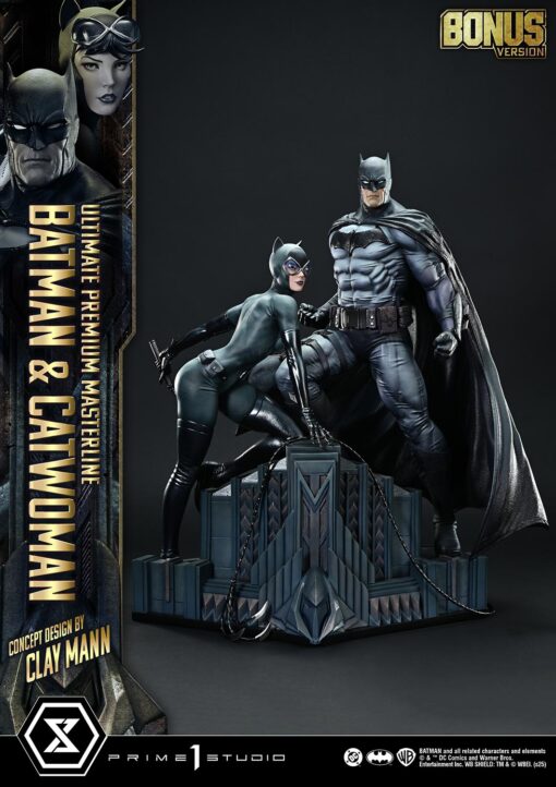 Ultimate Premium Masterline Batman (Comics) Batman & Catwoman (Concept Design by CLAY MANN) Bonus Version - Prime1Studio