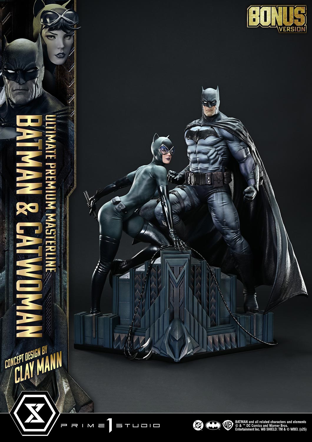 Ultimate Premium Masterline Batman (Comics) Batman & Catwoman (Concept Design by CLAY MANN) Bonus Version - Prime1Studio