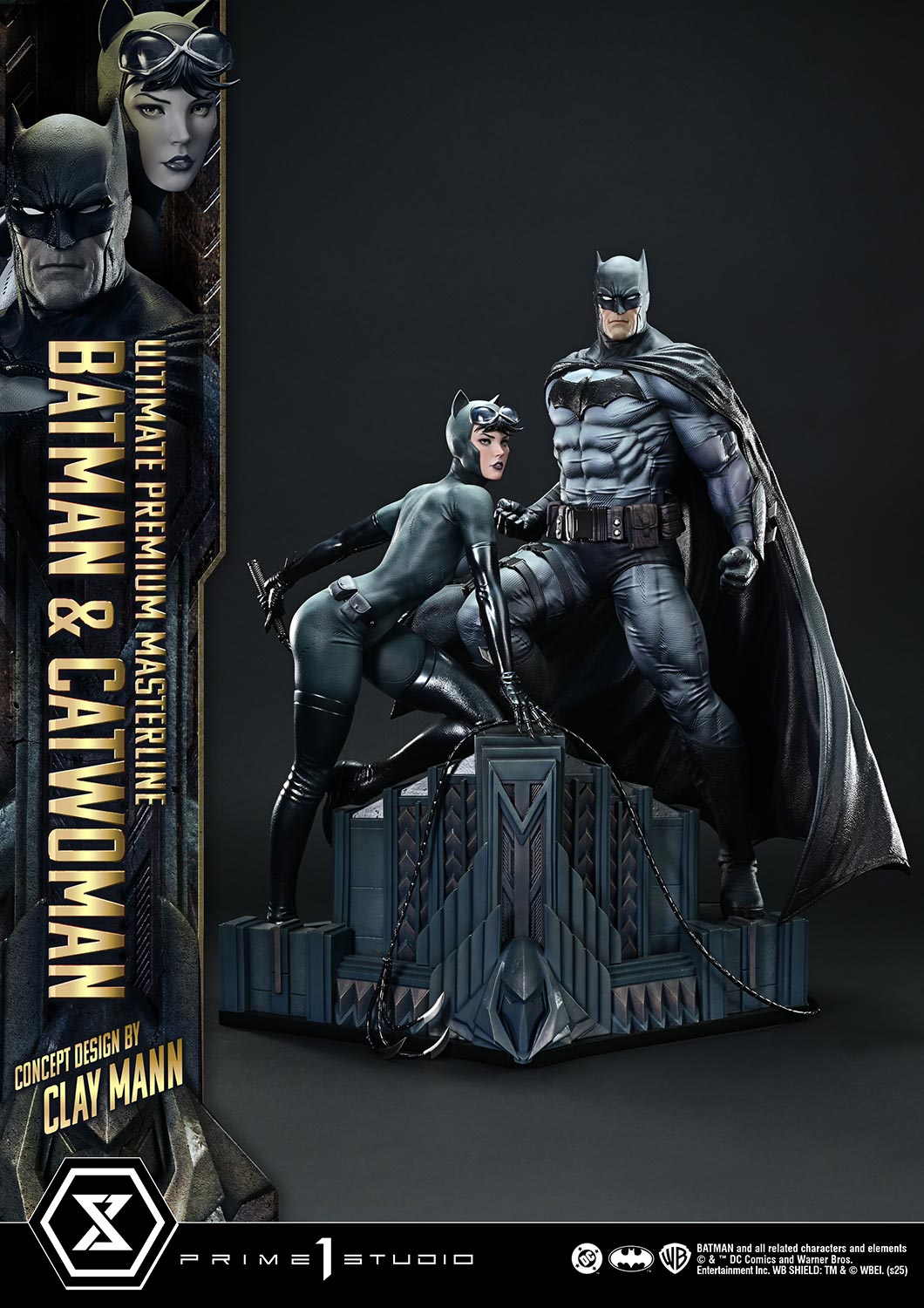 Ultimate Premium Masterline Batman (Comics) Batman & Catwoman (Concept Design by CLAY MANN) Bonus Version - Prime1Studio - Image 9