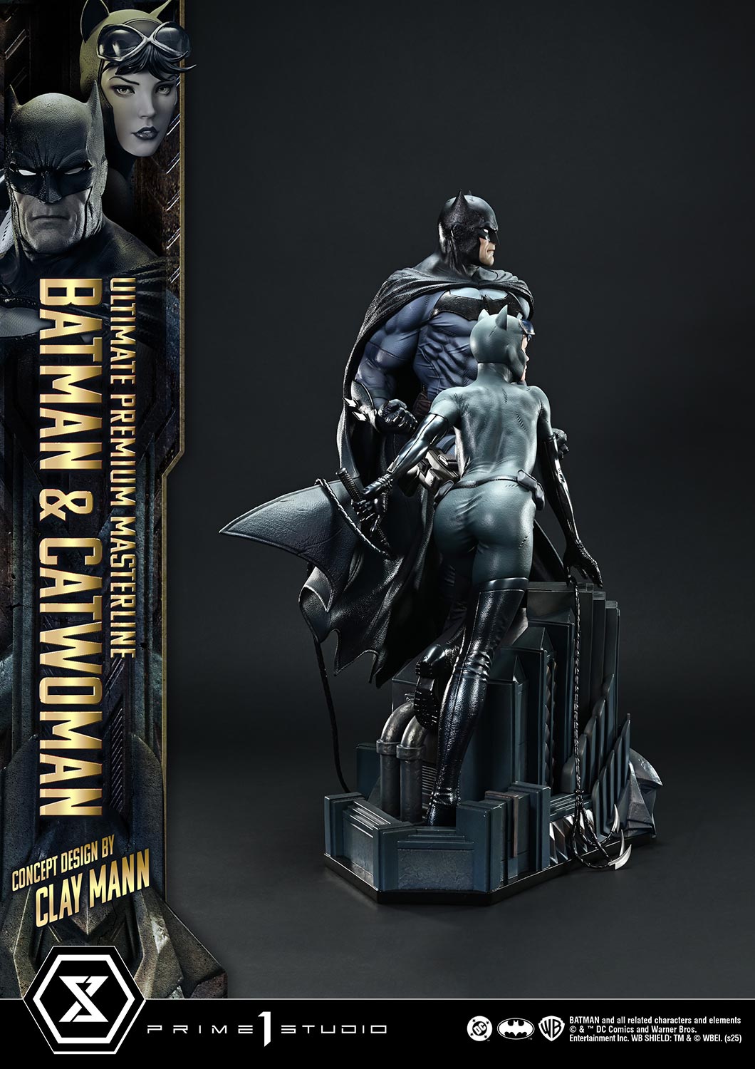 Ultimate Premium Masterline Batman (Comics) Batman & Catwoman (Concept Design by CLAY MANN) Bonus Version - Prime1Studio - Image 13