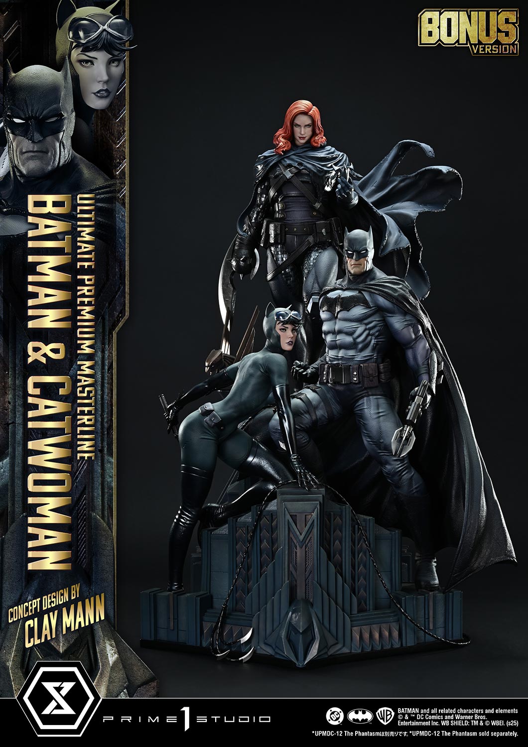 Ultimate Premium Masterline Batman (Comics) Batman & Catwoman (Concept Design by CLAY MANN) Bonus Version - Prime1Studio - Image 12