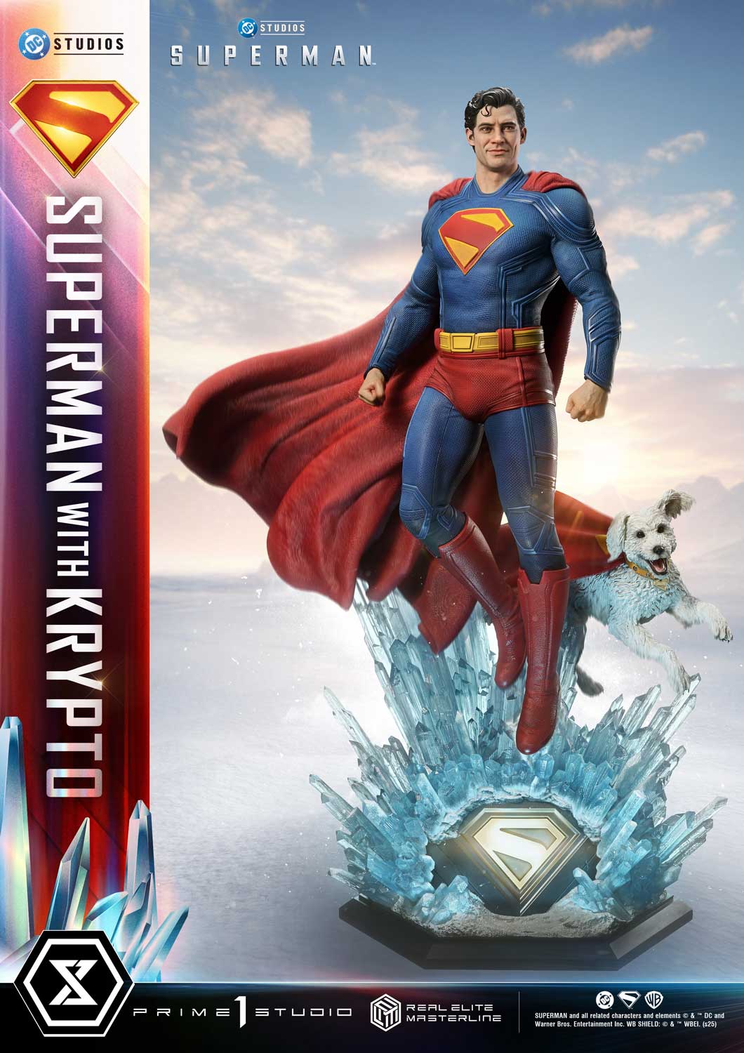 Real Elite Masterline Superman (2025 Film) Superman with Krypto Bonus Version - Prime1Studio - Image 13