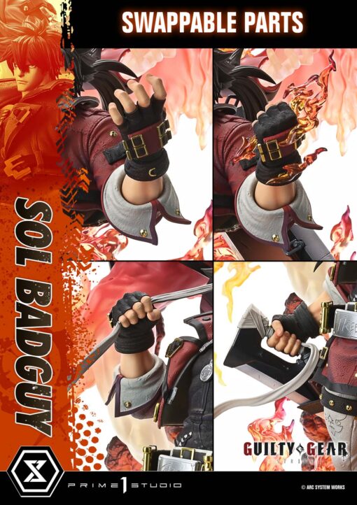 Utimate Premium Masterline GUILTY GEAR – STRIVE- SOL BADGUY Bonus Version - Prime1Studio - Image 15