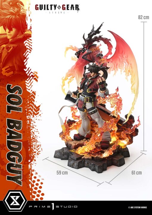 Utimate Premium Masterline GUILTY GEAR – STRIVE- SOL BADGUY Bonus Version - Prime1Studio - Image 16