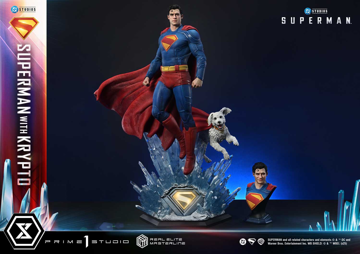Real Elite Masterline Superman (2025 Film) Superman with Krypto Bonus Version - Prime1Studio - Image 10