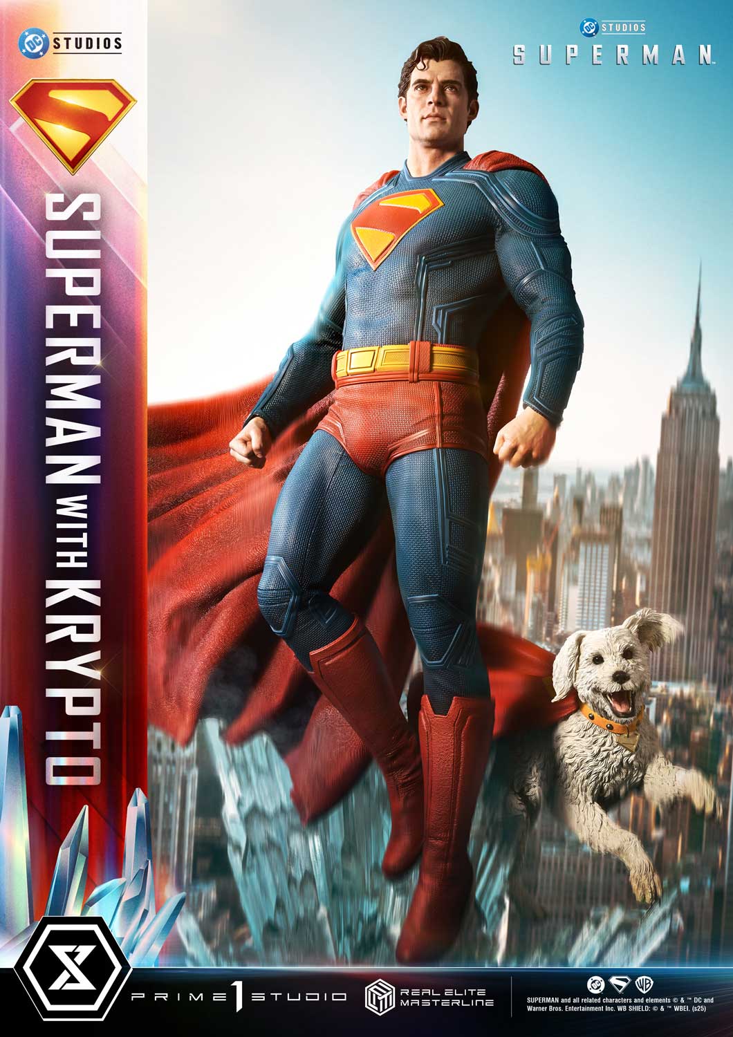 Real Elite Masterline Superman (2025 Film) Superman with Krypto Bonus Version - Prime1Studio - Image 6