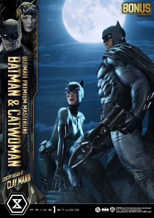 Ultimate Premium Masterline Batman (Comics) Batman & Catwoman (Concept Design by CLAY MANN) Bonus Version - Prime1Studio - Image 2