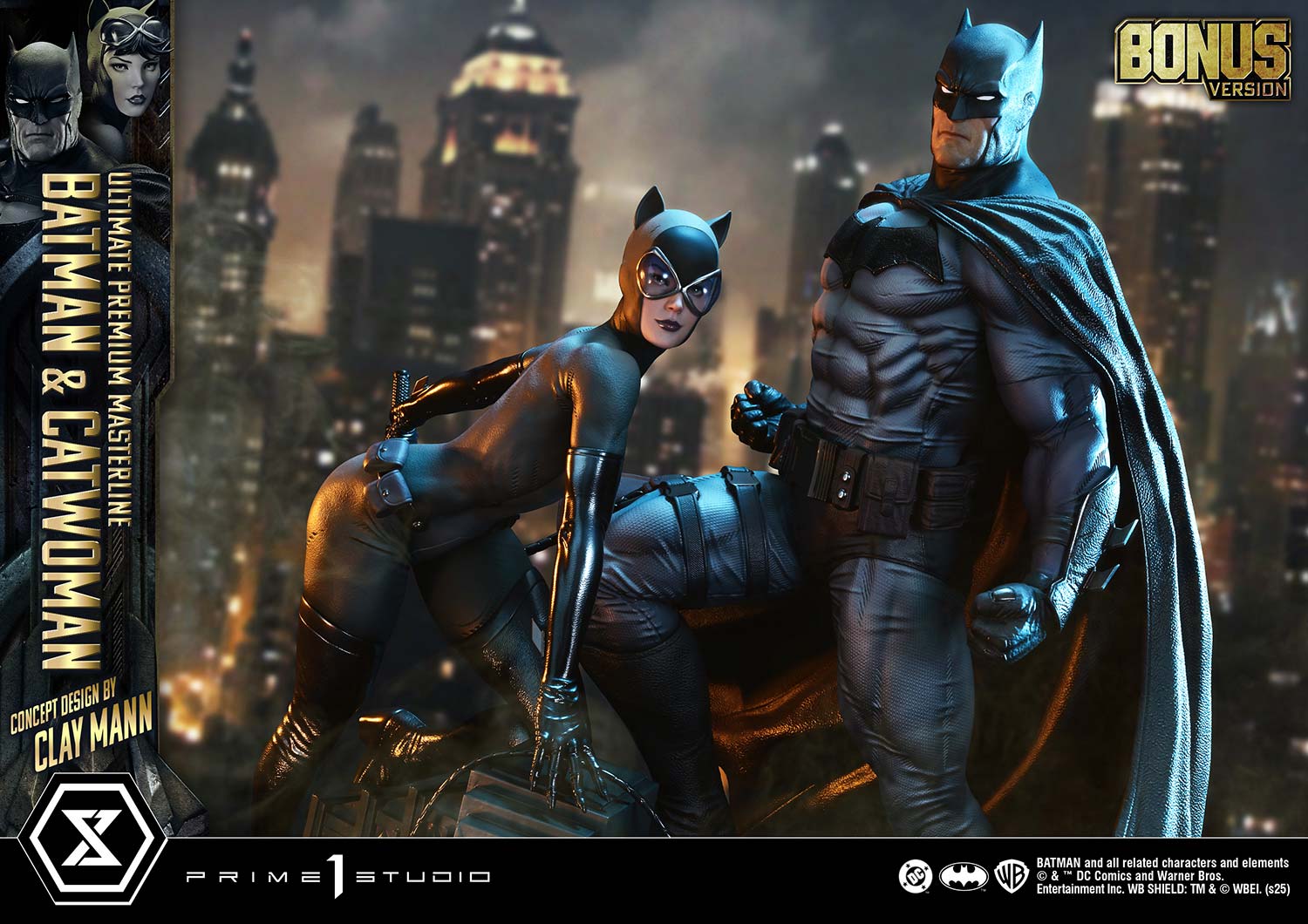 Ultimate Premium Masterline Batman (Comics) Batman & Catwoman (Concept Design by CLAY MANN) Bonus Version - Prime1Studio - Image 6