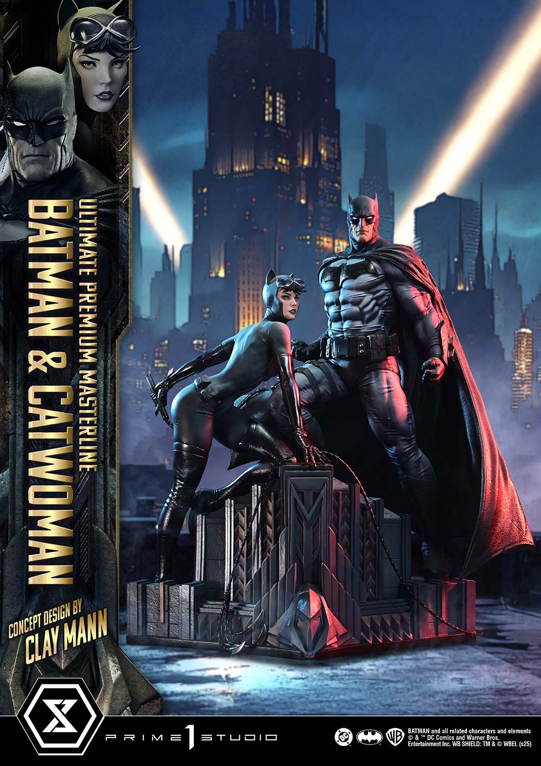 Ultimate Premium Masterline Batman (Comics) Batman & Catwoman (Concept Design by CLAY MANN) Bonus Version - Prime1Studio - Image 5