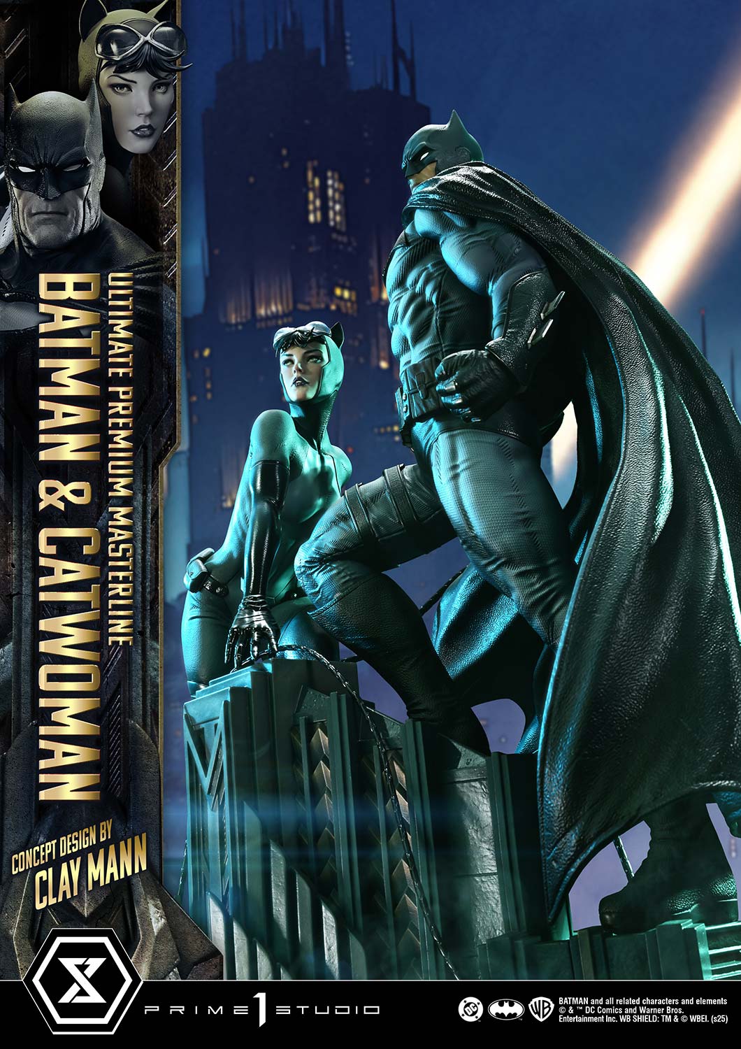 Ultimate Premium Masterline Batman (Comics) Batman & Catwoman (Concept Design by CLAY MANN) Bonus Version - Prime1Studio - Image 3