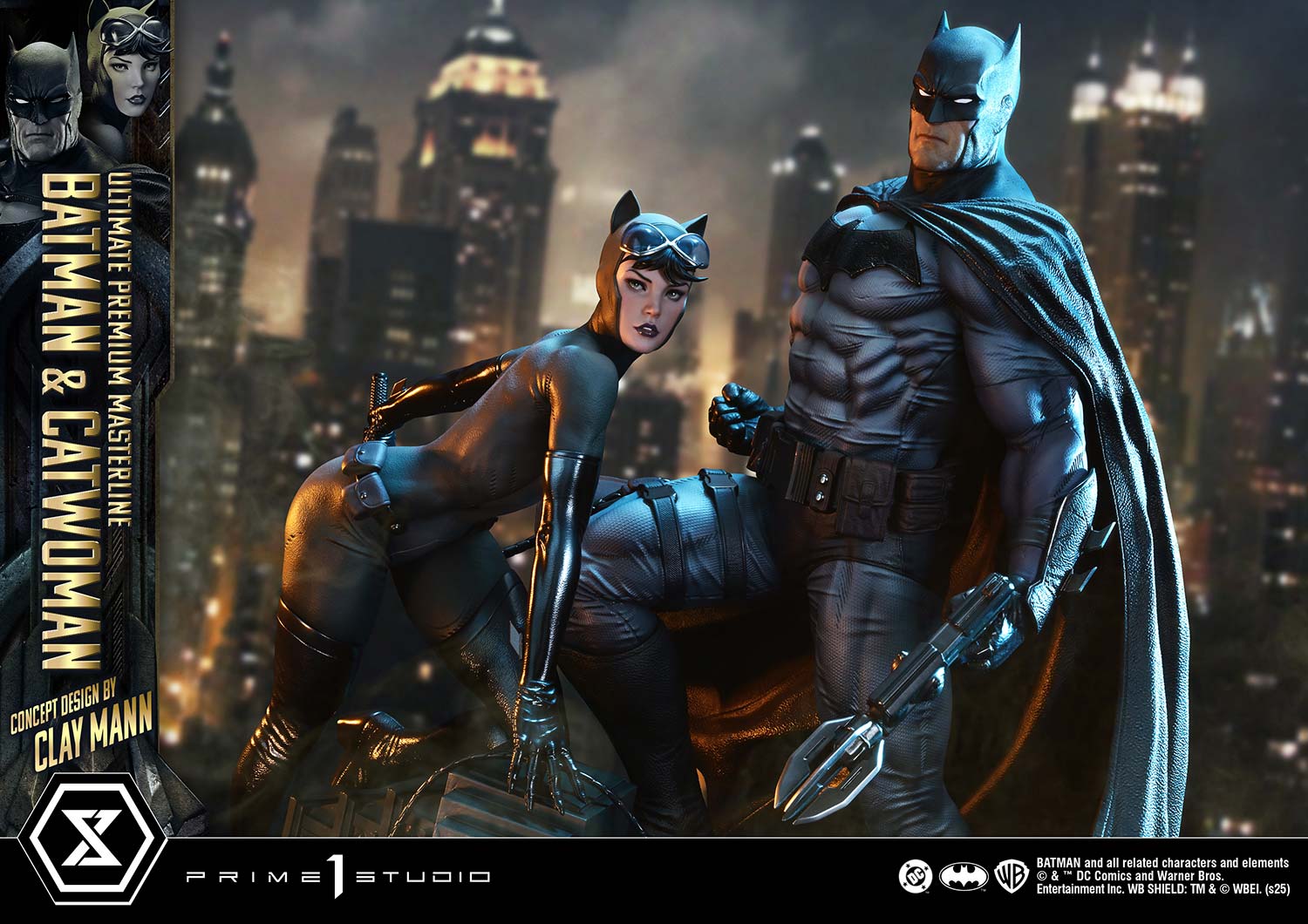 Ultimate Premium Masterline Batman (Comics) Batman & Catwoman (Concept Design by CLAY MANN) Bonus Version - Prime1Studio - Image 4
