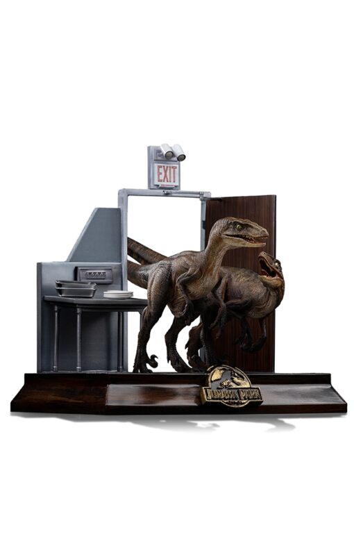 Statue Raptors at the Kitchen’s Door – Jurassic Park – Art Scale 1/10 – Iron Studios - Image 18