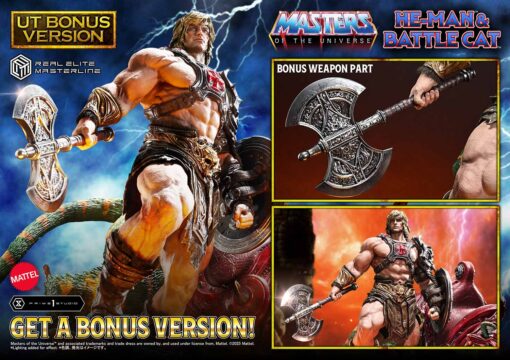 Real Elite Masterline Masters of the Universe He-Man & Battle Cat Ultimate Bonus Version - Prime1Studio - Image 31