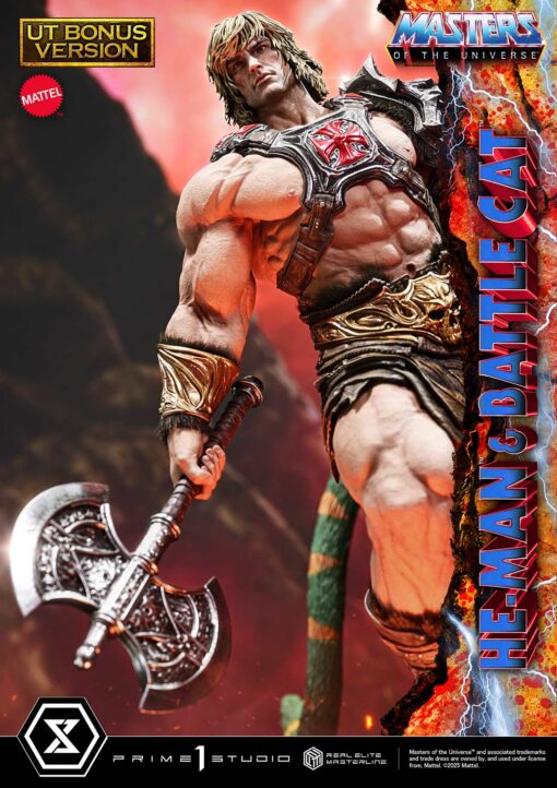 Real Elite Masterline Masters of the Universe He-Man & Battle Cat Ultimate Bonus Version - Prime1Studio - Image 28