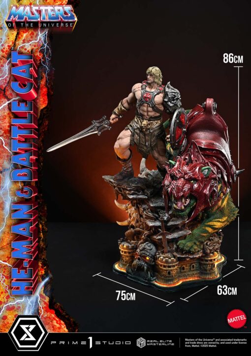 Real Elite Masterline Masters of the Universe He-Man & Battle Cat Ultimate Bonus Version - Prime1Studio - Image 20