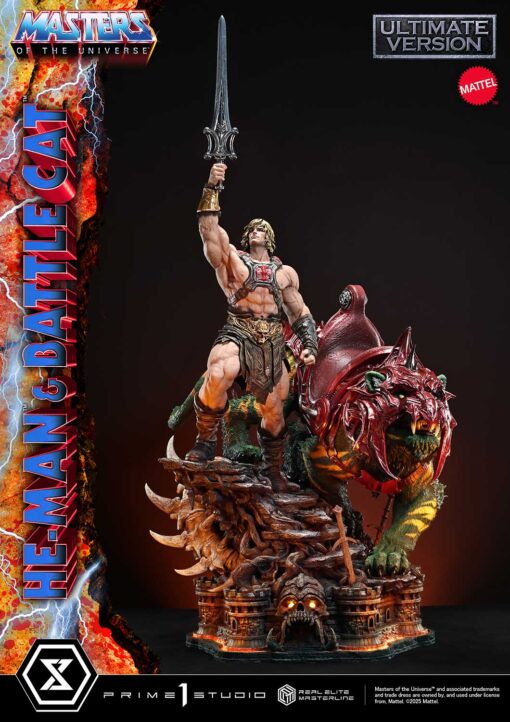 Real Elite Masterline Masters of the Universe He-Man & Battle Cat Ultimate Bonus Version - Prime1Studio - Image 18
